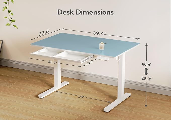 INNOVAR Glass Standing Desk - Image 3