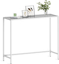 VASAGLE Entryway Table, Console Table, Tempered Glass Tabletop, Modern Sofa by VASAGLEbySONGMICSHOME