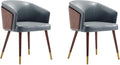 Manhattan Comfort Reeva Modern Dining Chair Upholstered in Tight Fit Leatherette by ManhattanComfort