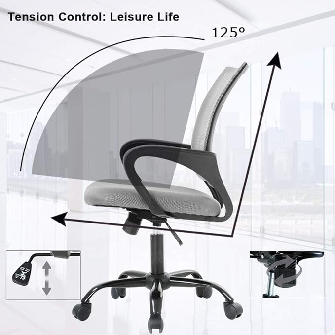BestOffice Office Chair Ergonomic Cheap Desk Chair Mesh Computer Chair Lumbar - Image 6