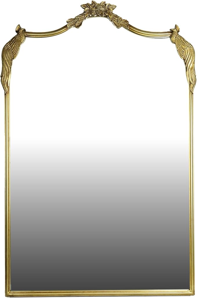 European Retro Mirror, Wall Mirror, Traditional Retro Baroque Mirror, - Image 8