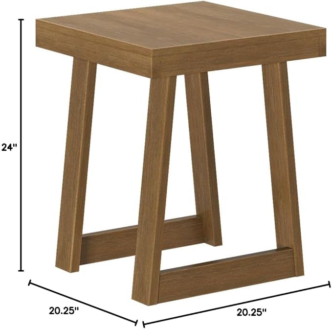 Plank+Beam Classic Square Side Table, Slim Side Table - Image 2