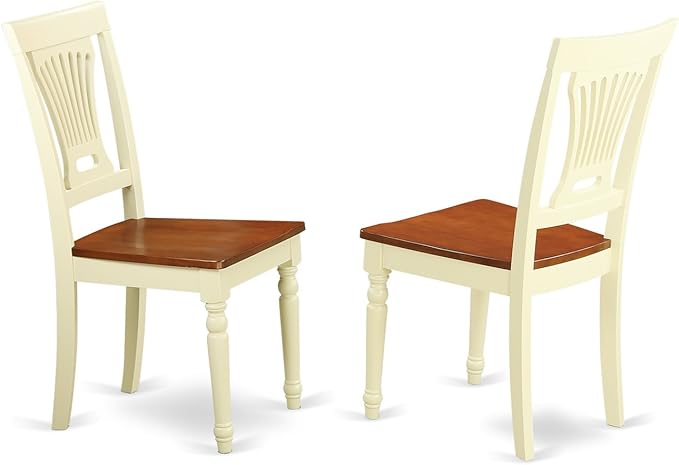 East West Furniture PLAI7-WHI-W 7 Piece Modern Dining Table Set Consist of an - Image 5