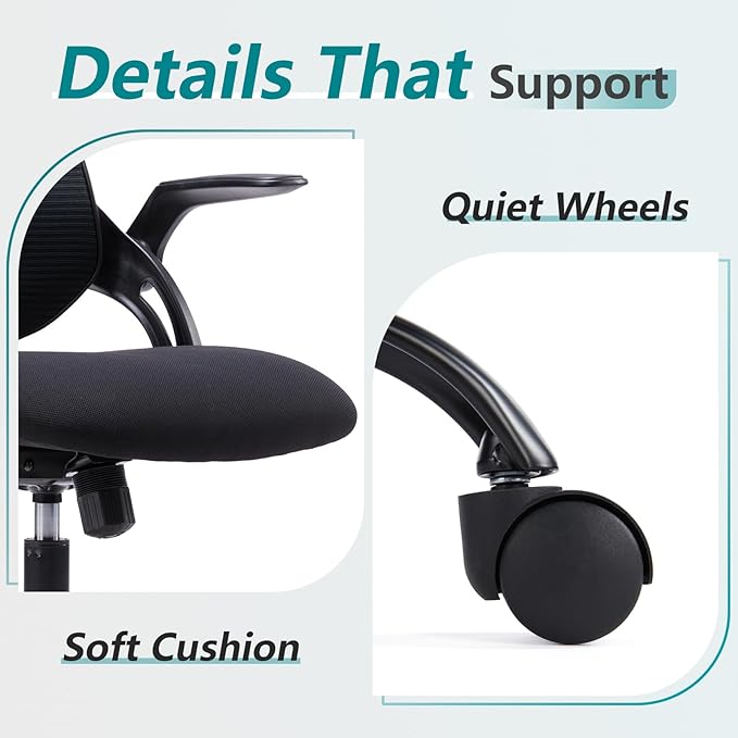 SMUG Office Chair Ergonomic Desk Lumbar Support, Computer Chairs Gaming Mesh - Image 9