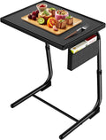 HUANUO TV Tray, Adjustable TV Dinner Tray, 20.5 x 15.4 inch Folding Tray Table by HUANUO