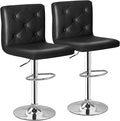 VECELO Adjustable Bar Stools Set of 2, Bar Height Stools by VECELO