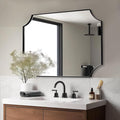 ANDY STAR 30x40 Inch Bathroom Mirror, Unique Rectangle Wall Mirror, Matte Black by ANDYSTAR