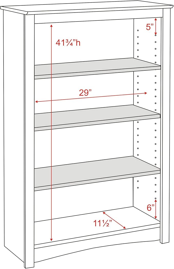 Prepac Sonoma 4-Tier Bookcase 48"H - Image 3