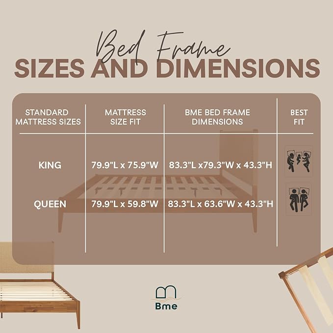 Bme Selina Headboard Queen Size Bed Frame - Image 9