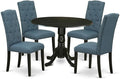 East West Furniture DLCE5-BLK-21 5 Piece Kitchen Table & Chairs Set Includes a by EastWestFurniture