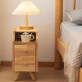 Small Nightstand, Narrow Nightstand, Solid Slim Wood Night Stand by SOBIBO