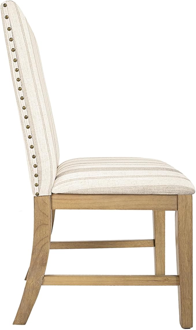 HomePop Upholstered Wood Apron Dining Chair - Image 5