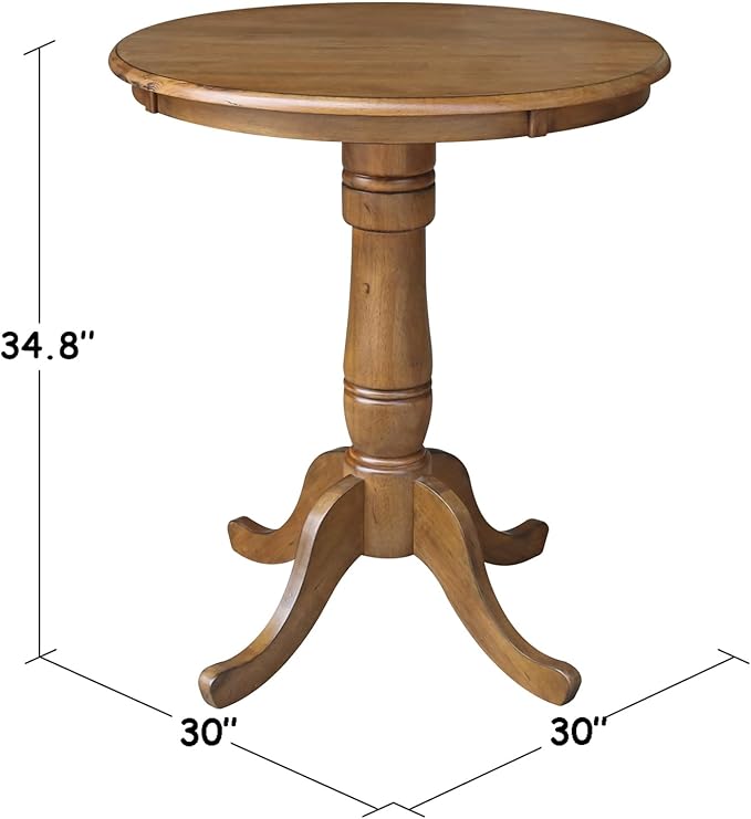 Whitewood Industries International Concepts Round Top Pedestal Table - Image 2