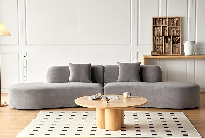 Container Furniture Direct 132" Curved Sofa by ContainerDirect