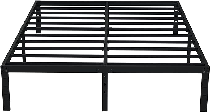 EMODA 14 Inch California King Bed Frames Heavy Duty Metal Cal King Platform by EMODA