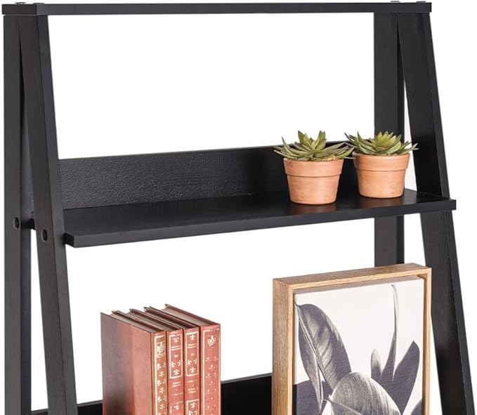 Madesa Modern 5-Tier Ladder Shelf Pantry Storage Space 24 Inch Wooden Free - Image 6