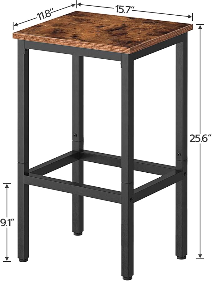 HOOBRO Bar Stools, Adjustable Feet, - Image 3