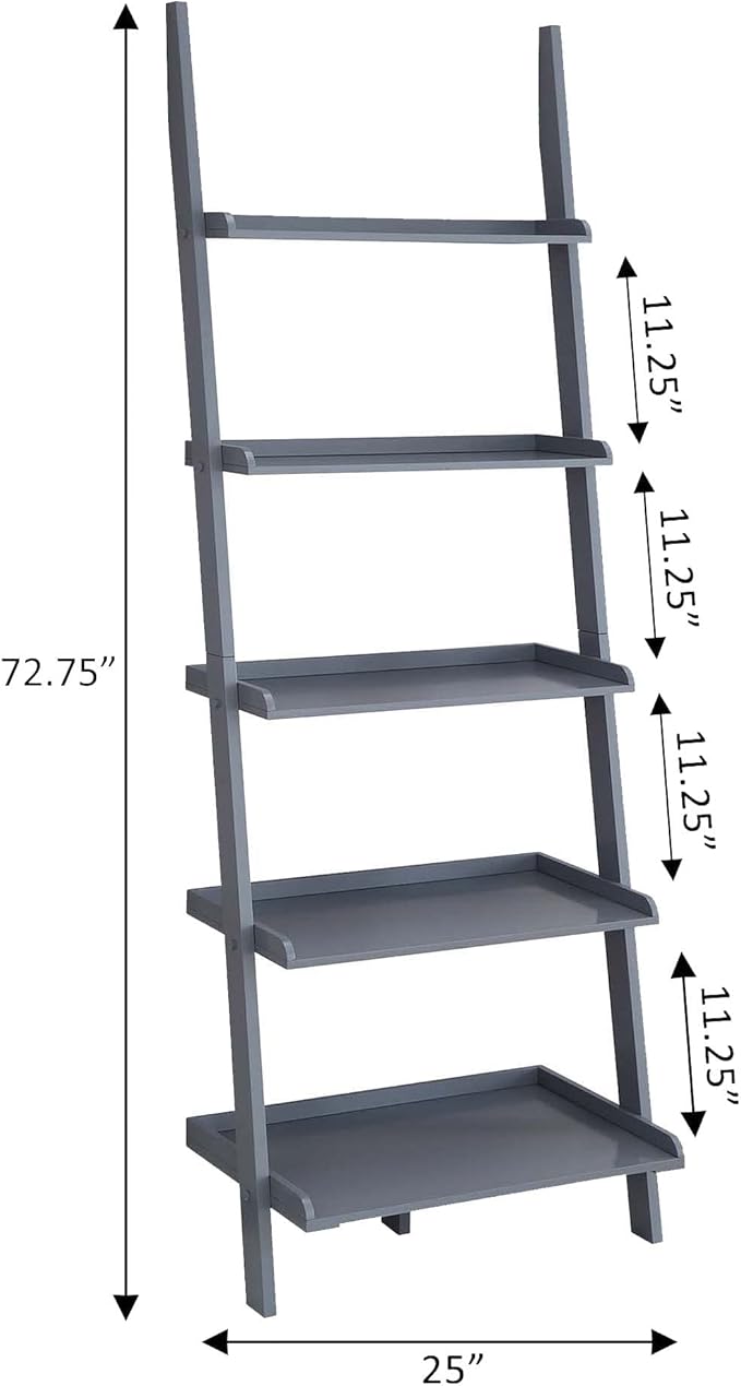Convenience Concepts American Heritage Bookshelf Ladder - Image 7