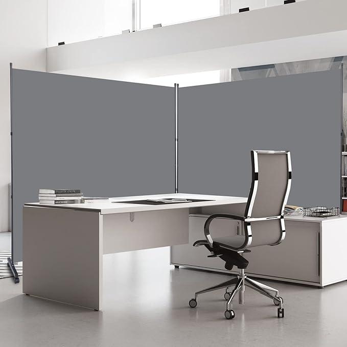 Room Divider Single Panel Privacy Screen W/Wheels, Upgrade Fabric Wall Divider - Image 6