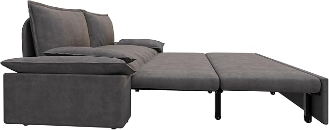 ERYE 73.2" Queen Size Sleeper Sofabed Modern 3 in 1 Convertible Loveseat - Image 7