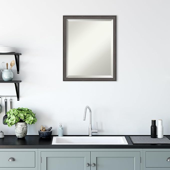 Amanti Art Silver Bathroom Mirror - Image 6