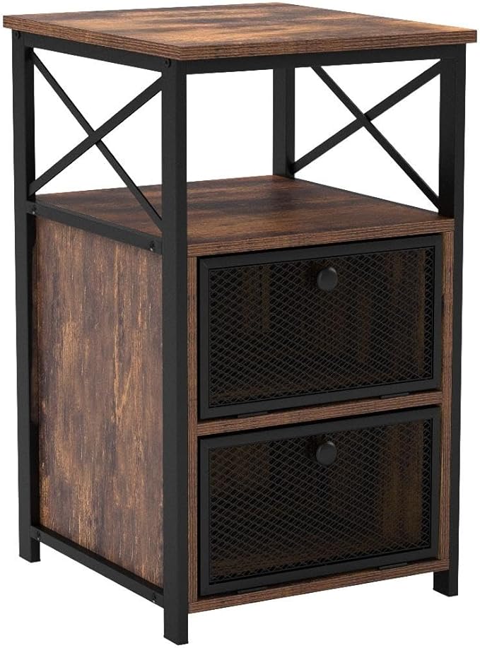 VECELO Modern Night Stand, End Side Table - Image 6