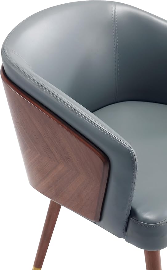 Manhattan Comfort Reeva Modern Dining Chair Upholstered in Tight Fit Leatherette - Image 6