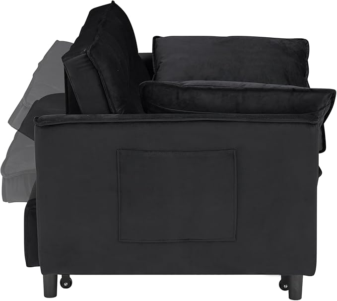 Ball & Cast 55" Convertible Sleeper Sofa Bed, Convertible Pull Out Couch - Image 12
