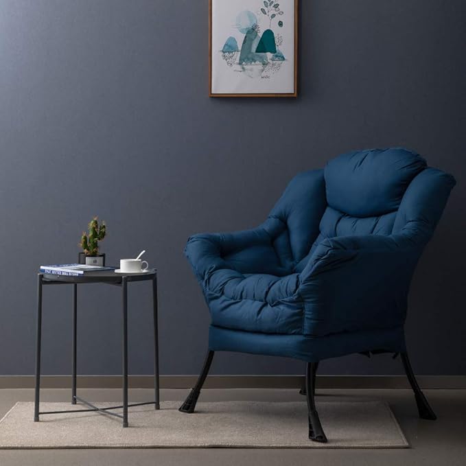 HollyHOME Modern Fabric Large Lazy Accent Chair, Oversized Comfy Reading Lounge - Image 7