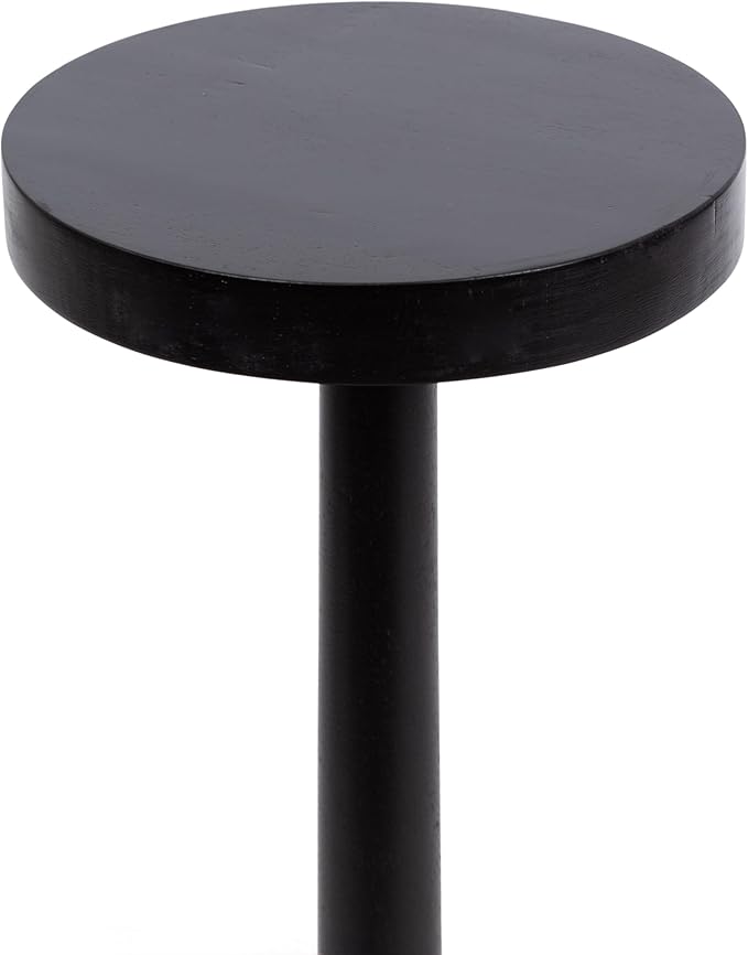Kate and Laurel Wegner Traditional Wooden Round Drink Table, 8 x 23, Elegant - Image 6