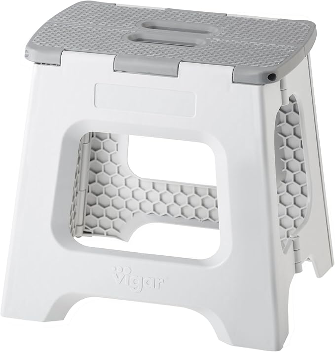 Vigar Compact Step Stool Foldable, 12-1/2-inch Step Stools by VIGAR