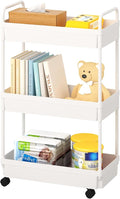 3-Tier Storage Cart，Shelf Organizer Mobile Shelving ，Utility Rolling by Unknown
