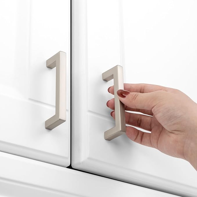 KOOFIZO 30-Pack Solid Square Bar Cabinet Handle - Image 3
