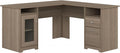 Bush Furniture Cabot L Shaped Computer Desk in Ash Gray | Corner Table by BushHome