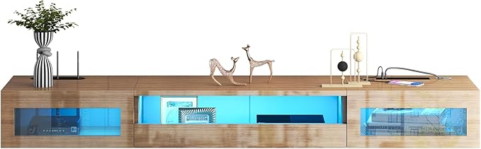 Floating TV Stand, Floating Wall Mounted TV Shelf, Modern High Gloss tv Cabinet by ANTISTA-10YEARSFURNITURE