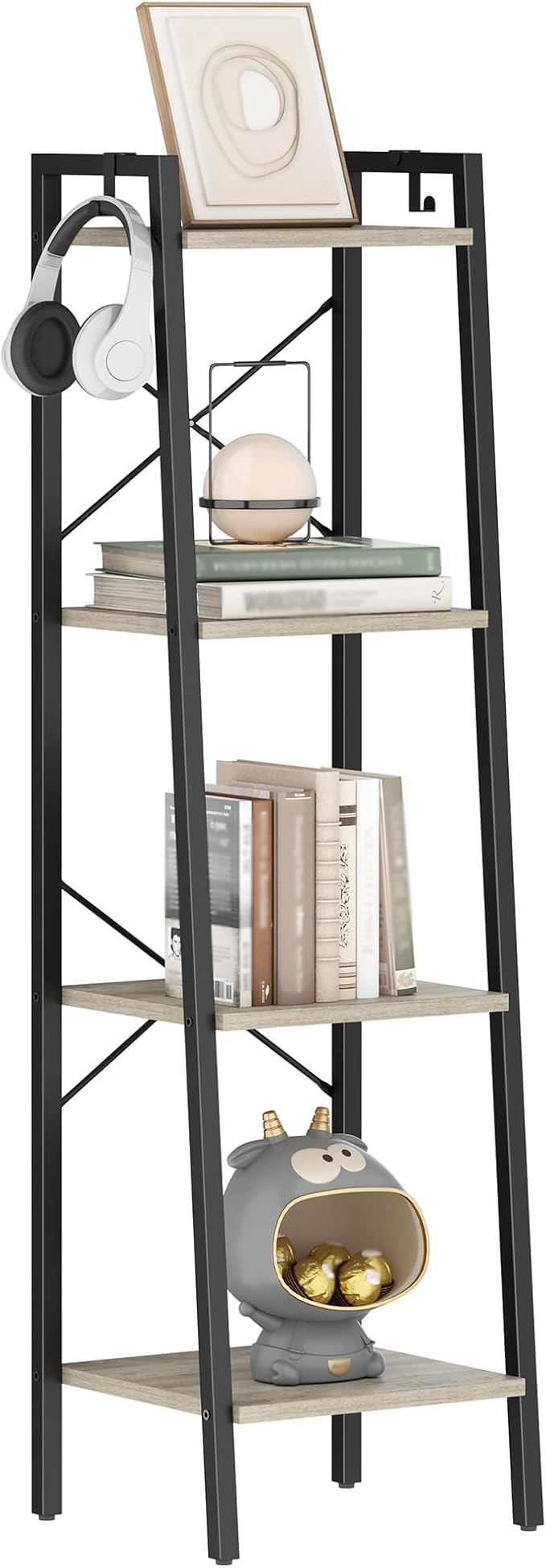 Ladder Shelf, Bookshelf Bookcase, Freestanding Corner Storage Shelve - Image 8