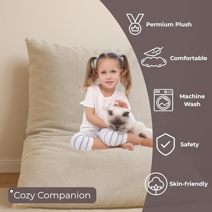 Wonder Space Bean Bag Chair – Soft Foam Filling | Removeable & Washable Cover | - Image 5