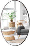 ANDY STAR Brushed Nickel Oval Mirrors by ANDYSTAR