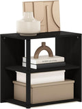 Furinno Romain 2-Tier End Table, Espresso/Black by Furinno-FitsYourSpaceFitsYourBudget