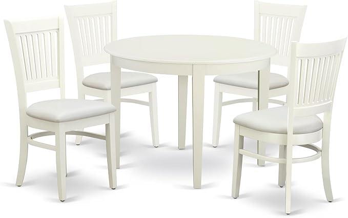 East West Furniture BOVA5-LWH-C 5 Piece Dinette Set by EastWestFurniture