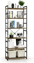 NUMENN 6 Tier Bookshelf, Tall Bookcase Shelf Storage Organizer, Modern Book by NUMENN