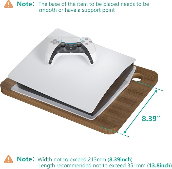 WALI Floating TV Shelves for Wall, Projector Shelf Holds Up to 22lbs, Wooden - Image 5