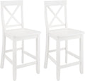 Crosley Furniture X-Back Wood Counter Height Bar Stools Set of 2 by CrosleyFurniture