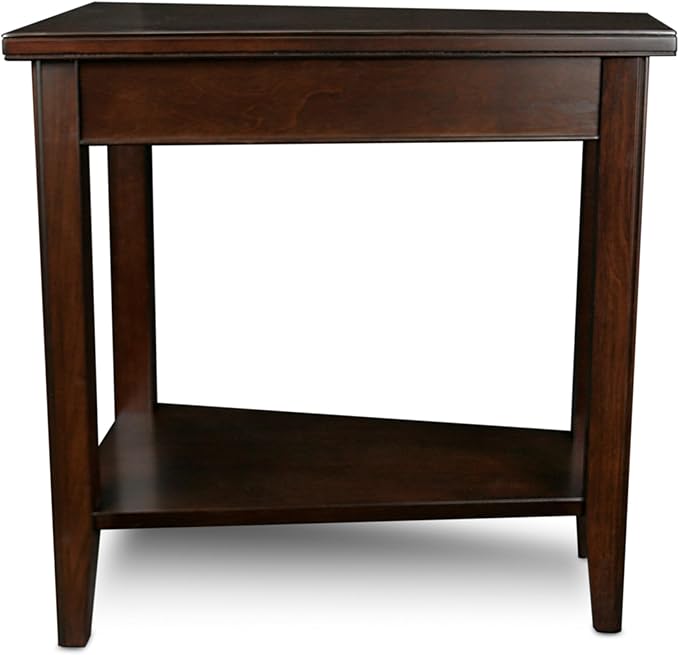 Laurent Solid Wood Recliner Wedge End Side Table - Image 5