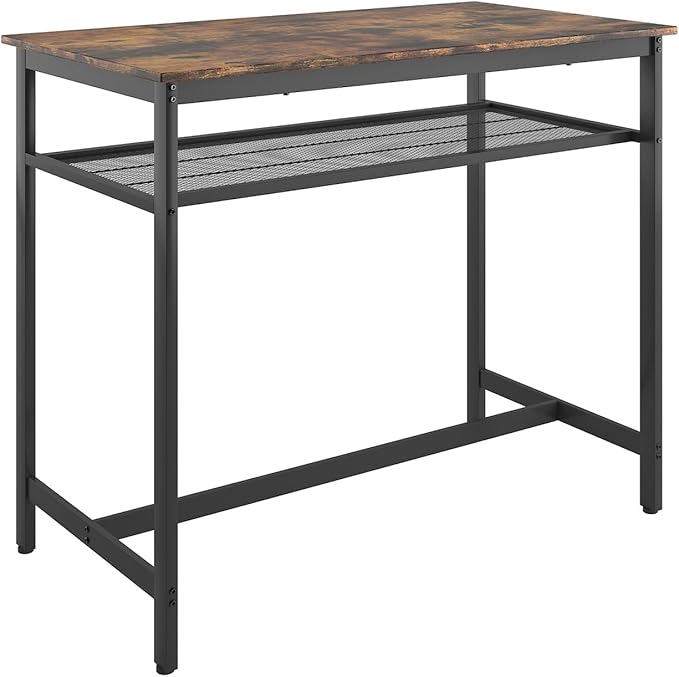 5-Piece Bar Table and Chairs Set, 43.3'' Pub Table Set Modern Small Table and - Image 7