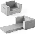 Kids Couch, 2-in-1 Toddler Chair Comfy 1-3 Years Old, Convertible Kids Chair by Enjoyabetterchildhood