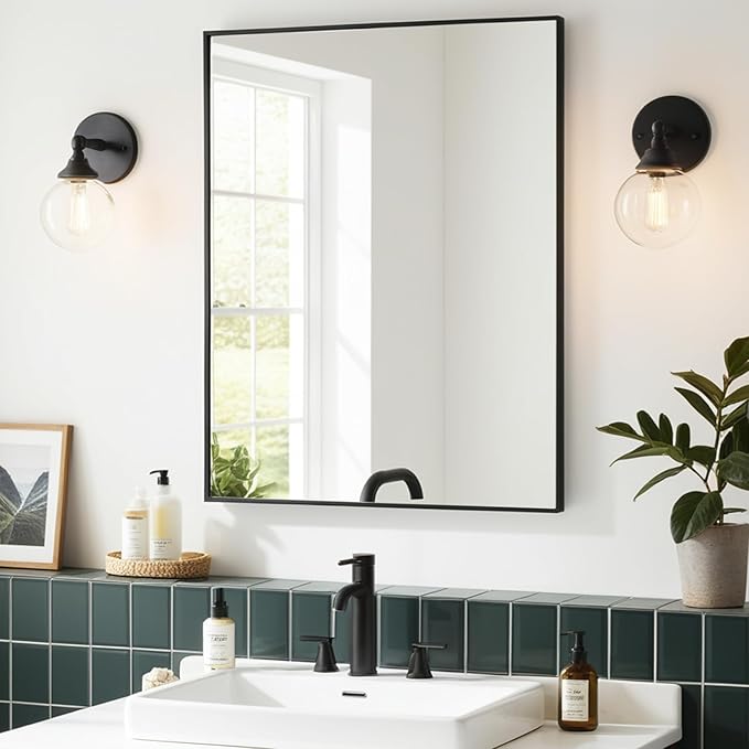 Wall Mirror 30x36, Rectangle Bathroom Mirror 30 x 36 inch, Large Vanity Mirror by KIMREAL