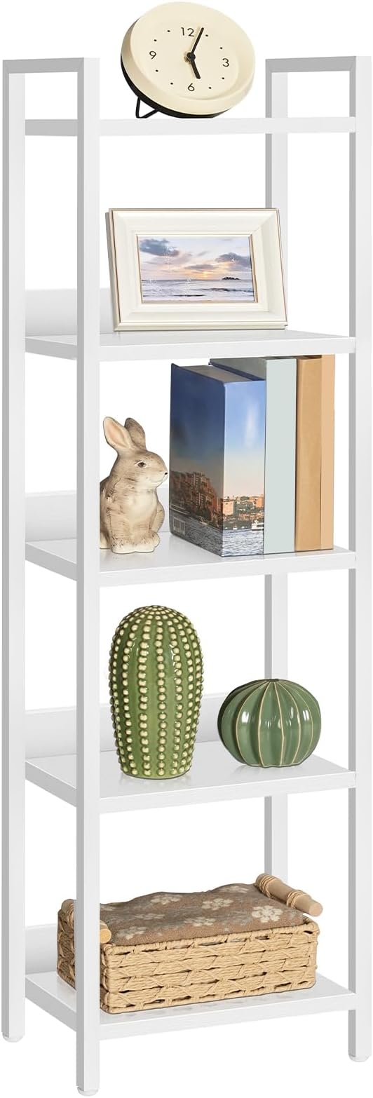 Bookshelf, 5-Tier Bookcase, Standing Book Shelf - Image 7
