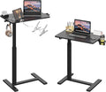 Gas Spring Adjustable Height Rolling Portable Laptop Desk, Mobile Standing Desk by Unknown
