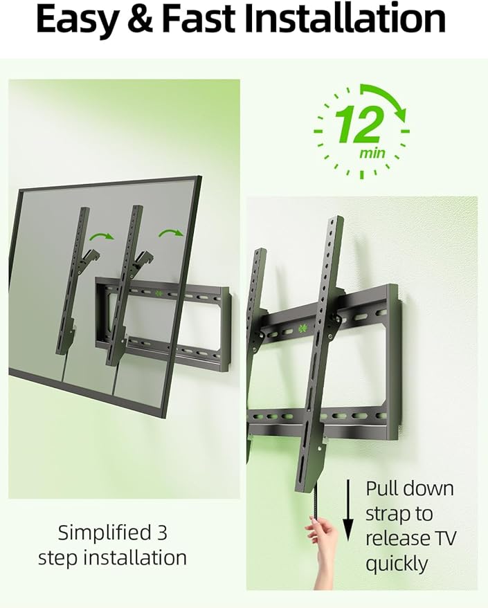 USX Mount Tilting TV Wall Mount Bracket Low Profile - Image 6